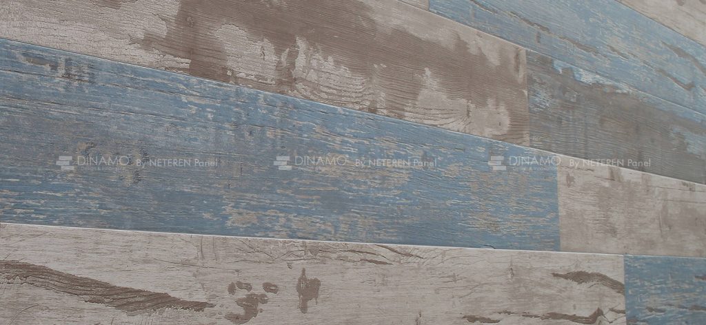 DN-661 Vintage Mix Blue and Off Brown - 1