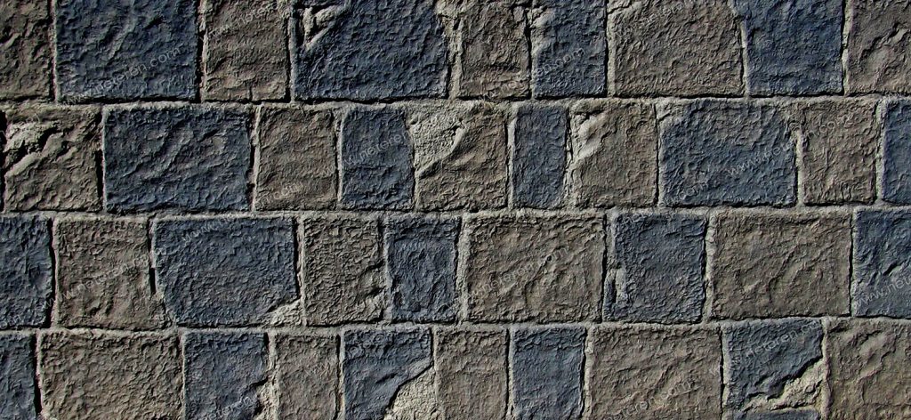 M-061-v5 Patinated Grey Cut Stone - 1